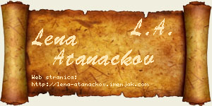 Lena Atanackov vizit kartica